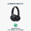 Σετ 2 μαξιλαριών αυτιού Kwmobile για Audio-Technica ATH-S200BT/ATH-S220BT, Μαύρο, Οικολογικό δέρμα, KWM0000251D001C