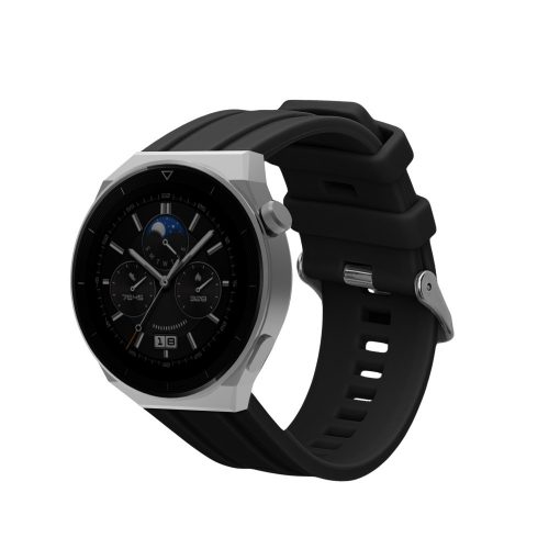 Kwmobile Strap για Huawei Watch Ultimate, Μαύρο, Σιλικόνη, KWM0000251N001C