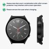 Σετ 2 καλύμματα Kwmobile με τζάμι ασφαλείας για Xiaomi Watch S1, Μαύρο, Πλαστικό, KWM000015ES004C