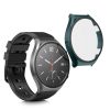 Σετ 2 καλύμματα Kwmobile με τζάμι ασφαλείας για Xiaomi Watch S1, Διαφανές/Πράσινο, Πλαστικό, KWM000015ES005C