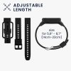 Kwmobile Strap για Xiaomi Mi Band 7 Pro, Μαύρο, Σιλικόνη, KWM0000182J003C