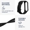 Kwmobile Strap για Xiaomi Mi Band 6/Mi Band 5/Mi Band 4, Μαύρο, Σιλικόνη, KWM0000182K004C