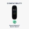 Kwmobile Strap για Xiaomi Mi Band 6/Mi Band 5/Mi Band 4, Μαύρο, Σιλικόνη, KWM0000182K004C