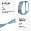 Kwmobile Strap για Xiaomi Mi Band 6/Mi Band 5/Mi Band 4, Light Blue, Silicone, KWM0000182K005C