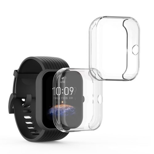 Σετ 2 θηκών Kwmobile για Amazfit Bip 3/Bip 3 Pro, Διαφανές, Σιλικόνη, KWM0000194M003C