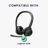 Θήκη ακουστικών Kwmobile για Logitech H390, Μαύρο/Λευκό, Neoprene, KWM0000251X001C