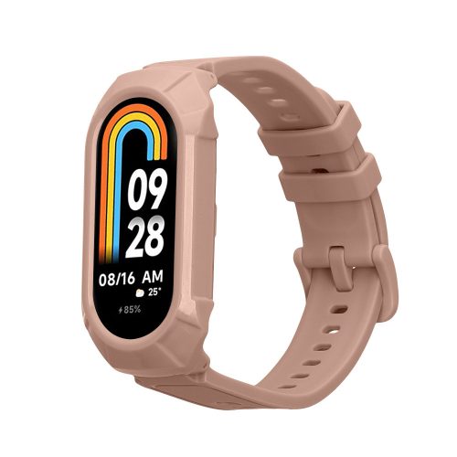 Kwmobile Strap για Xiaomi Mi Band 8, ανοιχτό ροζ, σιλικόνη, KWM0000252E003C