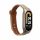 Kwmobile Strap για Xiaomi Mi Band 8, Μπεζ/Καφέ, Φυσικό δέρμα, KWM0000252F002C