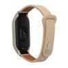 Kwmobile Strap για Xiaomi Mi Band 8, Μπεζ/Καφέ, Φυσικό δέρμα, KWM0000252F002C