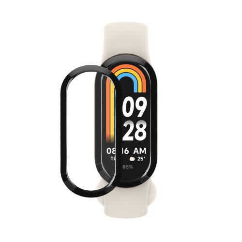 Σετ 2 προστατευτικών μεμβρανών Kwmobile για Xiaomi Mi Band 8, Διαφανές/Μαύρο, Πολυμερές, KWM0000252H001C