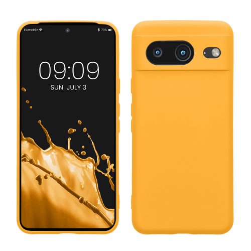 Θήκη Kwmobile για Google Pixel 8, Orange, Silicone, KWM0000208L012C