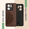 Θήκη Kwmobile για Xiaomi 13T/13T Pro, Καφέ, Ξύλο, KWM000020IR003C