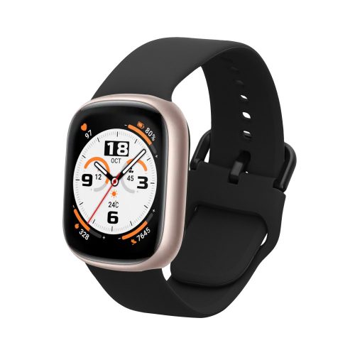 Kwmobile Strap για Honor Watch 4, Μαύρο, Σιλικόνη, KWM0000253E001C