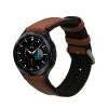 Λουράκι Kwmobile για Samsung Galaxy Watch 4/Galaxy Watch 4 Classic/Galaxy Watch 3, Καφέ/Μαύρο, Φυσικό δέρμα, KWM0000253H001C