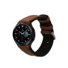 Λουράκι Kwmobile για Samsung Galaxy Watch 4/Galaxy Watch 4 Classic/Galaxy Watch 3, Καφέ/Μαύρο, Φυσικό δέρμα, KWM0000253H001C