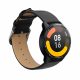 Kwmobile Strap για Xiaomi Mi Watch Color Sport/S1 Active, Μαύρο/Καφέ, Φυσικό δέρμα, KWM0000253J001C