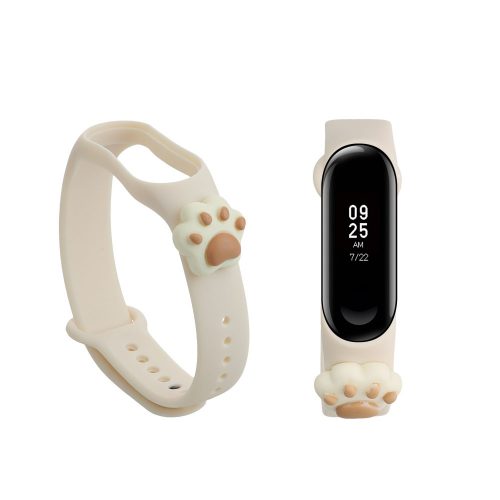 Kwmobile Strap για Xiaomi Mi Band 4/Mi Band 3, White, Silicone, KWM0000253P001C