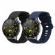 Σετ 2 ιμάντες Kwmobile για Huawei Watch GT 4 (46mm), Μαύρο/Σκούρο Μπλε, Σιλικόνη, KWM0000254A001C