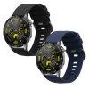 Σετ 2 ιμάντες Kwmobile για Huawei Watch GT 4 (46mm), Μαύρο/Σκούρο Μπλε, Σιλικόνη, KWM0000254A001C