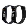 Σετ 2 ιμάντες Kwmobile για Xiaomi Smart Band 8 Active, Μαύρο/Σκούρο Μπλε, Σιλικόνη, KWM0000254C001C