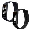 Σετ 2 ιμάντες Kwmobile για Xiaomi Smart Band 8 Active, Μαύρο/Σκούρο Μπλε, Σιλικόνη, KWM0000254C001C