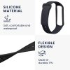 Σετ 2 ιμάντες Kwmobile για Xiaomi Smart Band 8 Active, Μαύρο/Σκούρο Μπλε, Σιλικόνη, KWM0000254C001C