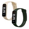 Σετ 2 ιμάντες Kwmobile για Xiaomi Smart Band 8 Active, Σκούρο Πράσινο/Μπεζ, Σιλικόνη, KWM0000254C003C