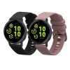 Σετ 2 ιμάντες Kwmobile για Garmin vivoactive 5/Active 5, Μαύρο/Μωβ, Σιλικόνη, KWM0000254E002C