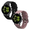 Σετ 2 ιμάντες Kwmobile για Garmin vivoactive 5/Active 5, Μαύρο/Μωβ, Σιλικόνη, KWM0000254E002C