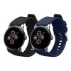 Σετ 2 ιμάντες Kwmobile για Google Pixel Watch 2/Pixel Watch, Μαύρο/Σκούρο Μπλε, Σιλικόνη, KWM0000254I001C