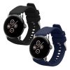 Σετ 2 ιμάντες Kwmobile για Google Pixel Watch 2/Pixel Watch, Μαύρο/Σκούρο Μπλε, Σιλικόνη, KWM0000254I001C