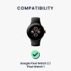 Σετ 2 ιμάντες Kwmobile για Google Pixel Watch 2/Pixel Watch, Μαύρο/Σκούρο Μπλε, Σιλικόνη, KWM0000254I001C