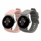 Σετ 2 ιμάντες Kwmobile για Google Pixel Watch 2/Pixel Watch, Πολύχρωμο/Ροζ, Σιλικόνη, KWM0000254I002C