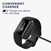 Καλώδιο τροφοδοσίας USB Kwmobile για Fitbit Charge 6, Μαύρο, Πλαστικό, KWM0000255N001C