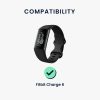 Καλώδιο τροφοδοσίας USB Kwmobile για Fitbit Charge 6, Μαύρο, Πλαστικό, KWM0000255N001C