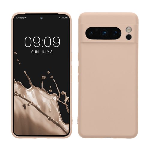 Θήκη Kwmobile για Google Pixel 8 Pro, Κρέμα, Σιλικόνη, KWM0000208M007C