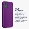 Θήκη Kwmobile για Motorola Moto E13, Purple, Silicone, KWM000022OW002C