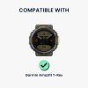 Σετ 4 αντάπτορες ιμάντα Kwmobile 22mm για Amazfit T-Rex, Ασημί/Μαύρο, Ατσάλι, KWM0000255J001C