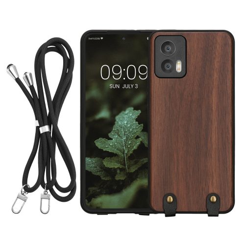 Θήκη Kwmobile για Motorola Edge 30 Neo, Brown, Wood, KWM000022PA001C