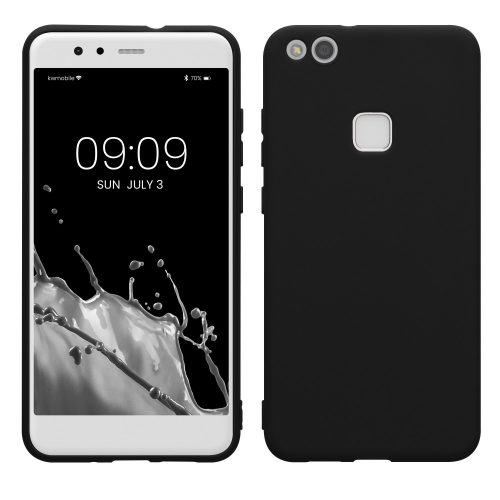 Θήκη Kwmobile για Huawei P10 Lite, Μαύρη, Σιλικόνη, KWM0000089W007C