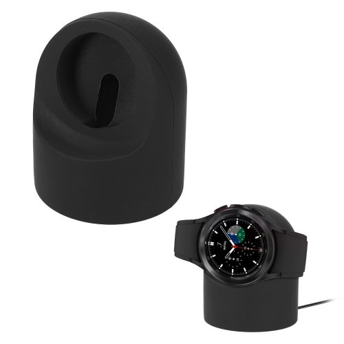 Kwmobile Docking Stand για Samsung Galaxy Watch 4/Galaxy Watch 4 Classic/Galaxy Watch 3, Black, Silicone, KWM0000257B001C