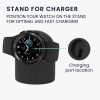 Kwmobile Docking Stand για Samsung Galaxy Watch 4/Galaxy Watch 4 Classic/Galaxy Watch 3, Black, Silicone, KWM0000257B001C