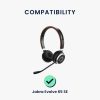 Σετ 2 μαξιλαριών αυτιού Kwmobile για Jabra Evolve 65 SE, Μαύρο, Οικολογικό δέρμα, KWM0000257W001C