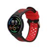 Kwmobile Strap για Xiaomi Mi Watch Color Sport/S1 Active, Μαύρο/Κόκκινο, Σιλικόνη, KWM0000258B001C