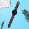 Kwmobile Strap για Xiaomi Mi Watch Color Sport/S1 Active, Μαύρο/Κόκκινο, Σιλικόνη, KWM0000258B001C