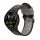 Kwmobile Strap για Xiaomi Mi Watch Color Sport/S1 Active, Μαύρο/Γκρι, Σιλικόνη, KWM0000258B002C