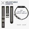 Kwmobile Strap για Xiaomi Mi Watch Color Sport/S1 Active, Μαύρο/Γκρι, Σιλικόνη, KWM0000258B002C