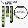 Kwmobile Strap για Xiaomi Mi Watch/Mi Watch Color Sport, Μαύρο/Πράσινο, Σιλικόνη, KWM0000258C002C