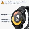 Σετ 2 προστατευτικών μεμβρανών Kwmobile για Xiaomi Mi Watch/Mi Watch Color Sport, Διάφανο/Μαύρο, Πολυμερές, KWM0000258D001C