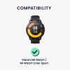 Σετ 2 προστατευτικών μεμβρανών Kwmobile για Xiaomi Mi Watch/Mi Watch Color Sport, Διάφανο/Μαύρο, Πολυμερές, KWM0000258D001C